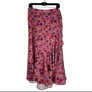 Summersalt Floral Midi wrap Skirt size: XS